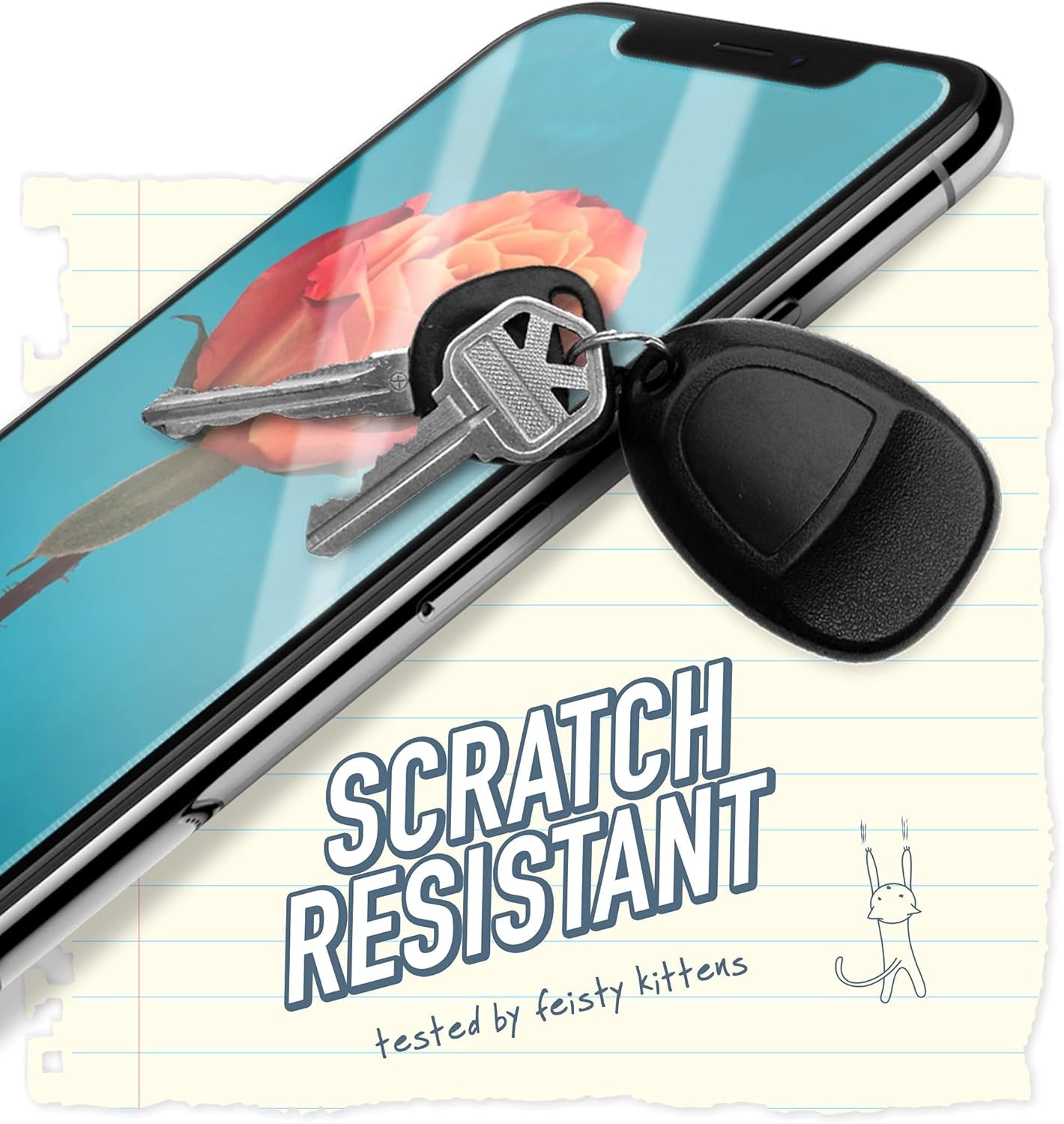 Screen Protector for Iphone 11 Pro Max & XS Max - Tuff Sheet - Scratch Resistant Tempered Glass with Alignment Tool - Clear 2-Pack
