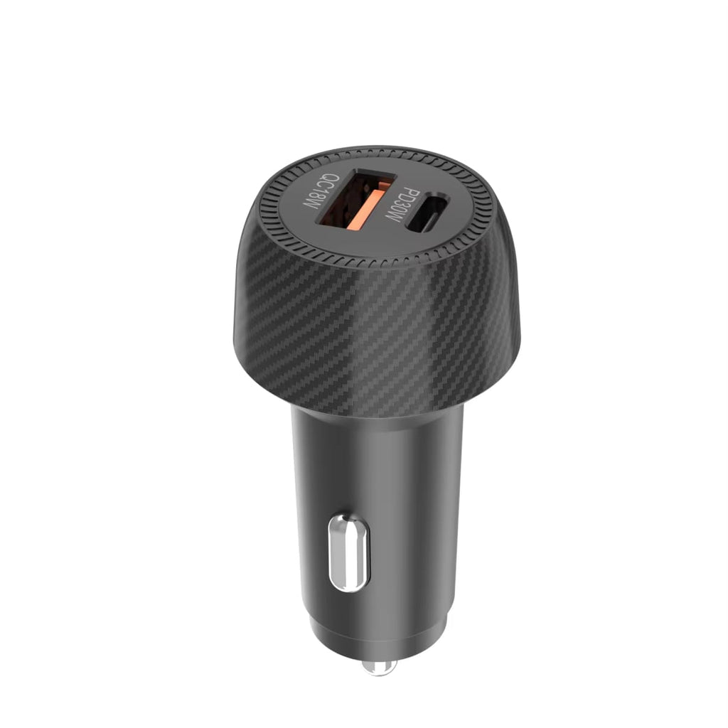 48W Fast Car Charger USB C PD & USB A QC 3.0 Dual Port Fast Charging Car Adapter for iPhone 16/15, Samsung Galaxy, iPad, Android – Compact Cigarette Lighter Car Charger