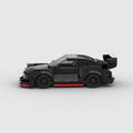 Toy Car Racing Model MOC Building Blocks Compatible with LEGO Small Pieces Educational DIY