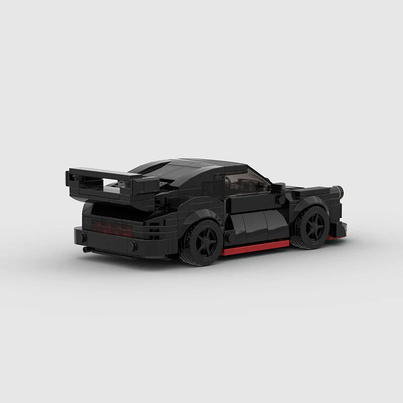 Toy Car Racing Model MOC Building Blocks Compatible with LEGO Small Pieces Educational DIY